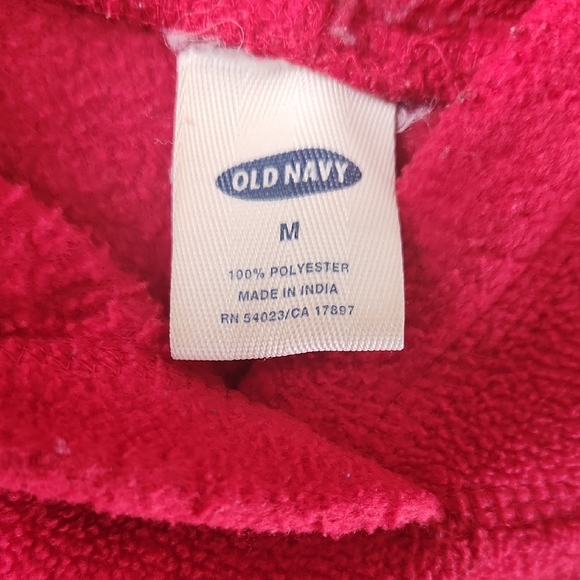 Old Navy Red Hoodie Stylish and Comfortable Medium - Picture 3 of 17